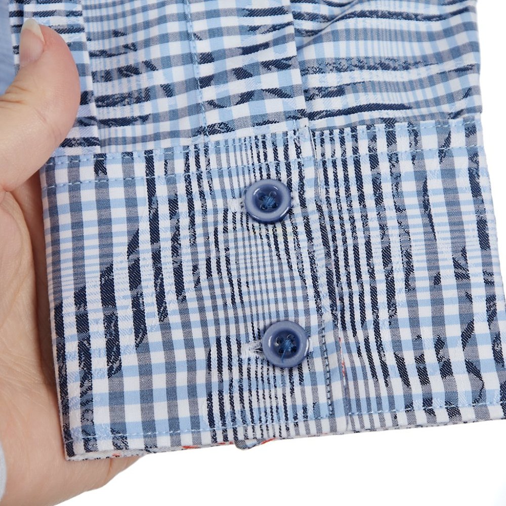 Robert Graham Blue Button Up Shirt Medium Classic Fit - Picture 5 of 10